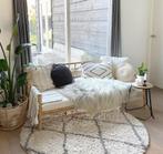 Bamboe bank, Ophalen, Tweepersoons, 75 tot 100 cm, Zo goed als nieuw