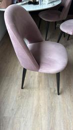 Westwing roze fluwelen type rachel eetkamerstoelen, Ophalen, Zo goed als nieuw, Overige kleuren, Vier