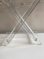 Jaren 80 design plexiglas bijzettafel, Ophalen of Verzenden, Huis en Inrichting