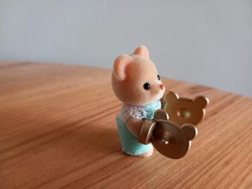 Sylvanian families babybeer/bekkens/muziek compleet  beschikbaar voor biedingen