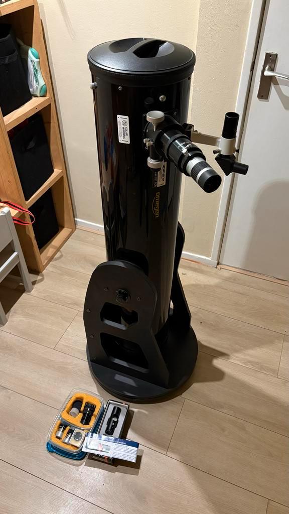 Omegon 203mm Dobson Telescoop, Audio, Tv en Foto, Optische apparatuur | Telescopen, Gebruikt, Spiegeltelescoop (reflector), 200 mm of meer