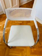 4 witte Vitra Visasoft Visavis stoelen, zeer goede staat, Huis en Inrichting, Stoelen, Ophalen, Wit, Leer, Zo goed als nieuw