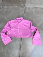 ZARA GESTREEPTE ROZE CROPPED BLOUSE CROPBLOUSE MAAT M NIEUW, Kleding | Dames, Blouses en Tunieken, Maat 38/40 (M), Zara, Nieuw