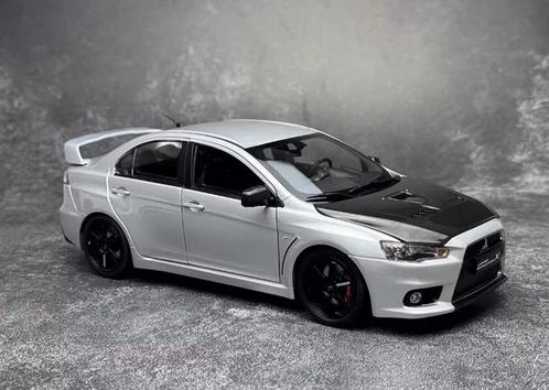 1:18 Mitsubishi Lancer Evolution X met Volk TE37  - Zilver!, Hobby en Vrije tijd, Modelauto's | 1:18, Nieuw, Auto, Overige merken