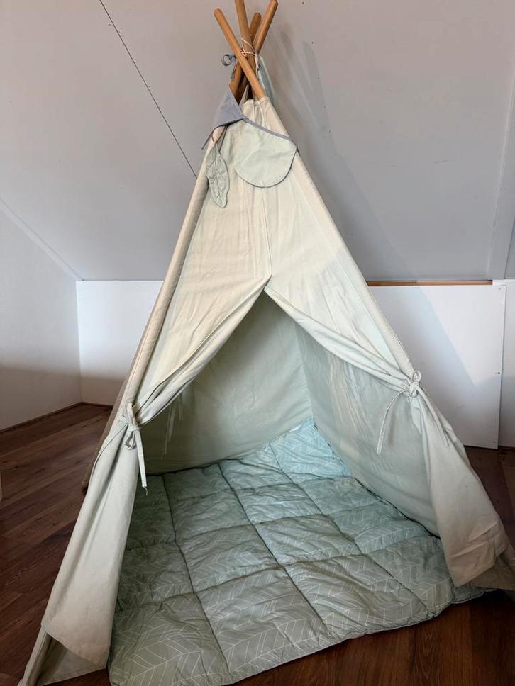 Little Dutch Tipi Tent - Mint Groen, Kinderen en Baby's, Speelgoed | Speeltenten, Zo goed als nieuw, Ophalen of Verzenden