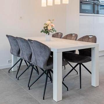 Antracietgrijze grijze eetkamerstoelen beschikbaar voor biedingen