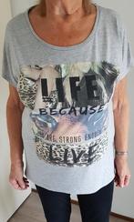 Mooi shirt open rug XL', Kleding | Dames, T-shirts, Blauw, Maat 46/48 (XL) of groter, Ophalen of Verzenden, Zo goed als nieuw