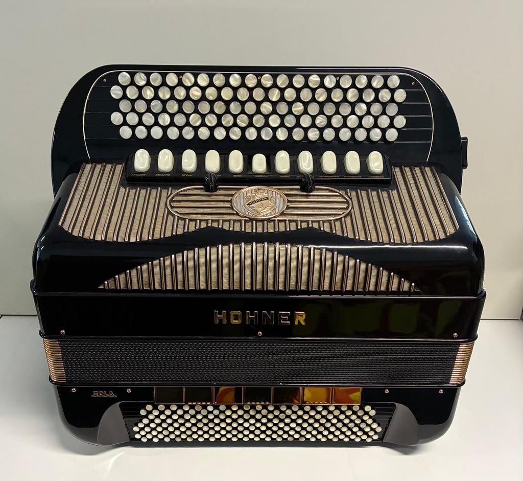 Hohner Gola B-griff knopaccordeon, Muziek en Instrumenten, Accordeons, Zo goed als nieuw, Knopaccordeon, Overige formaten, Hohner