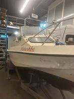 Shetland met 75PK mercury motor met trailer, Watersport en Boten, Motorboten en Motorjachten, Benzine, Buitenboordmotor, Polyester