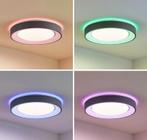 Lindby LED Plafondlamp RGB CCT Dimbaar met Afstandsbediening, Ophalen, Zo goed als nieuw, Metaal, Modern