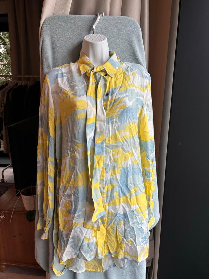 Camouflage Tuniekjurkje met Strik & Riem, Kleding | Dames, Blouses en Tunieken, Zo goed als nieuw, Maat 36 (S), Overige kleuren