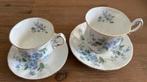 Paragon (Forget Me Not) kop & schotel – set van 2, Ophalen of Verzenden, Zo goed als nieuw, Porselein, Kop en/of schotel