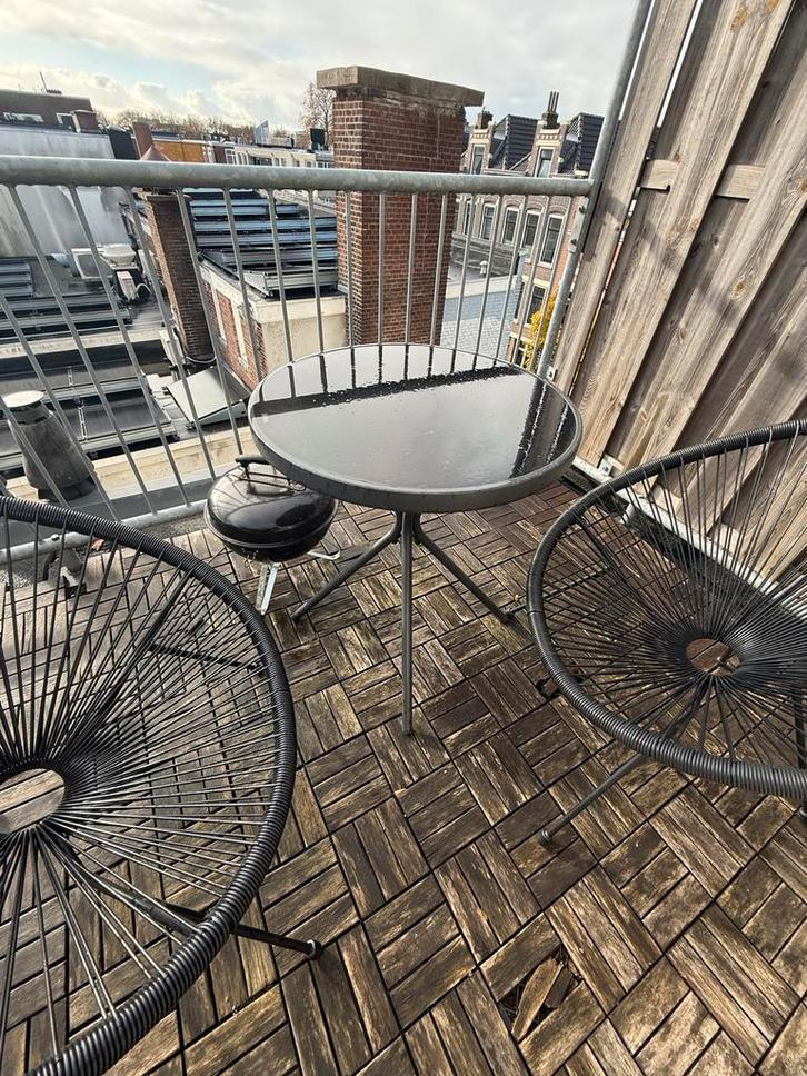 JYSK Tuinset met tafel en stoelen, Tuin en Terras, Tuinsets en Loungesets, Gebruikt, Tuinset, Overige materialen, 2 zitplaatsen