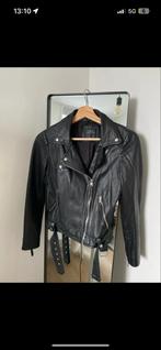 Echt leren jas - Zwart, Kleding | Dames, Ophalen of Verzenden, Zo goed als nieuw, Maat 36 (S), Zara