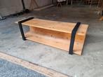 Industrieel TV Meubel - Staal & Steigerhout, Huis en Inrichting, Tafels | Salontafels, Ophalen, 100 tot 150 cm, Minder dan 50 cm