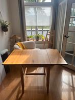 IKEA LeksVik Inklapbare houten eettafel, Gebruikt, 100 tot 150 cm, Vier personen, Grenenhout