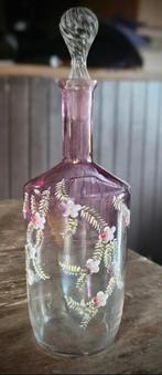 Prachtig gebrandschilderd Karafje, Antiek en Kunst, Ophalen of Verzenden