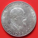 25 schilling 1958 Oostenrijk zilver, Ophalen of Verzenden, Oostenrijk, Losse munt, Zilver