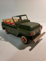 Mooie blikken Jeep met frictiemotor - 25 cm, Antiek en Kunst, Ophalen of Verzenden