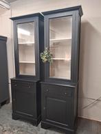 2 prachtige stoere landelijke buffetkasten vitrinekast, Ophalen of Verzenden, Zo goed als nieuw, 25 tot 50 cm, 50 tot 100 cm