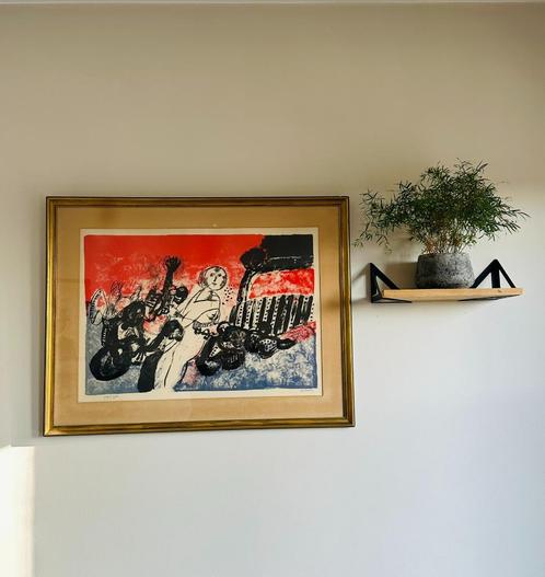 Lithografie van Jan Cobbaert – genummerd & gesigneerd, Antiek en Kunst, Kunst | Litho's en Zeefdrukken, Ophalen of Verzenden