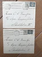 NEDERLAND, 2 bijzondere brieven naar Zweden uit 1923, Verzenden, Envelop