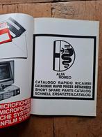Alfa Romeo Giulietta onderdelenboek - snelcatalogus '78, Ophalen of Verzenden