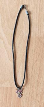 Ketting met duifje, bloemetje en hartje met de tekst 'best', Ophalen of Verzenden, Gebruikt, Zilver, Overige materialen