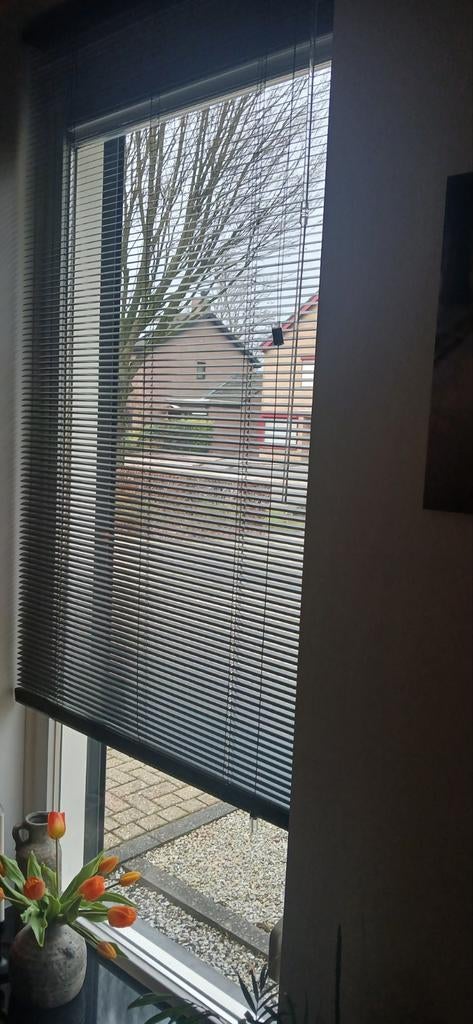 Veneta Aluminium Jaloezieën - Zwart, Huis en Inrichting, Stoffering | Gordijnen en Lamellen, Gebruikt, 200 cm of meer, Zwart, 150 tot 200 cm