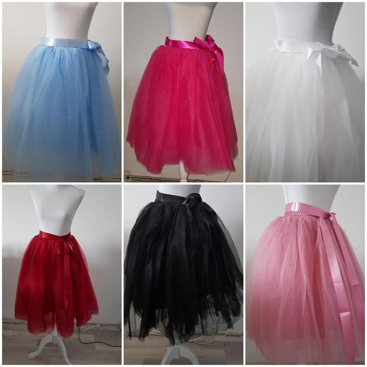 Diverse kleuren en modellen petticoats en tutu's, nieuw!, Kleding | Dames, Rokken, Nieuw, Onder de knie, Ophalen of Verzenden