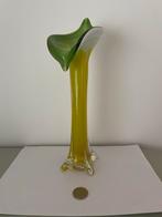 Jack-in-the-pulpit Vaas - Victoriaans Glas, Ophalen of Verzenden, Minder dan 50 cm, Groen, Glas