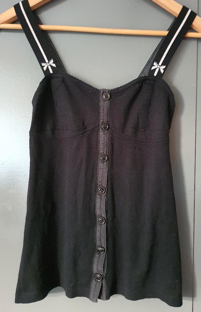 Marc Cain zwarte top – elegant & vrouwelijk (maat N3), Kleding | Dames, Tops, Gedragen, Maat 38/40 (M), Zwart, Zonder mouw, Ophalen of Verzenden