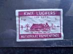 Lucifermerk KWF lucifers Nat. Rampenfonds 1 feb 1953, Verzamelen, Rookartikelen, Aanstekers en Luciferdoosjes, Ophalen, Gebruikt