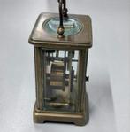 Antiek Antieke klok Victorian Clock 1880 Brass Carriage old, Antiek en Kunst, Antiek | Klokken, Ophalen of Verzenden