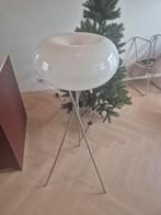Donut lamp vloerlamp tripod driepoot vintage rvs lamp, Ophalen, Zo goed als nieuw
