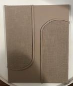 Modern schilderij met jute. Zand beige 3D, Ophalen