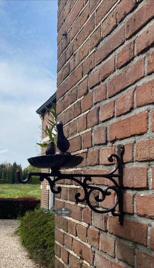 Gietijzeren wand voederschaal vogel bad voer vogel landelijk, Tuin en Terras, Tuinwanddecoratie, Nieuw, Verzenden