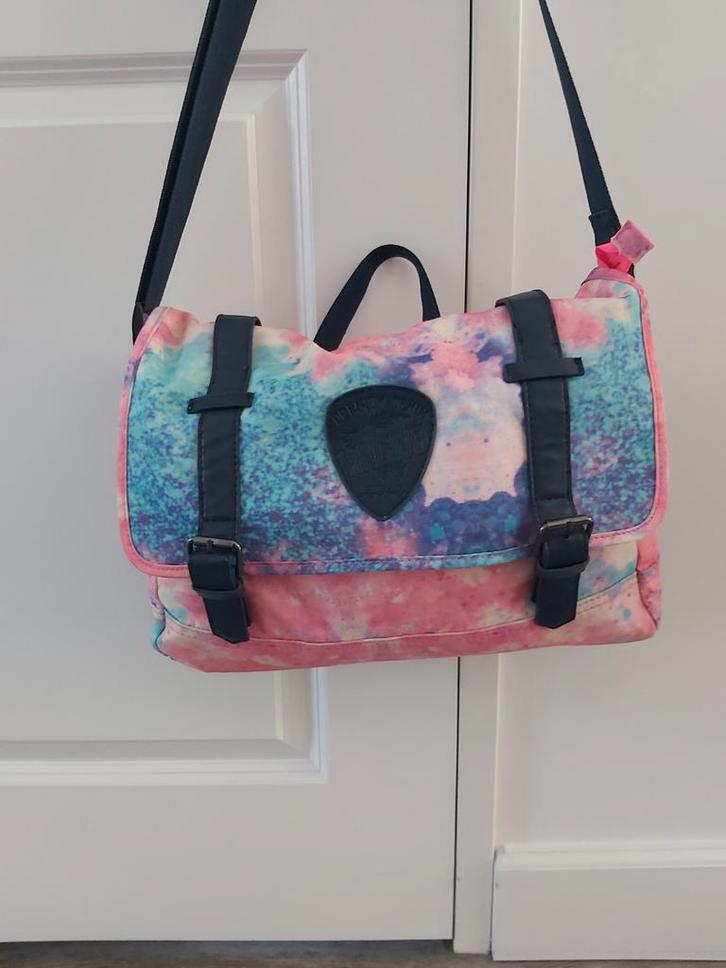 Nieuw! Vingino vittoria schoudertas tas roze blauw met rits,, Sieraden, Tassen en Uiterlijk, Tassen | Schooltassen, Nieuw, Schoudertas
