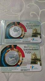 Het schilderkunst vijfje €5 stuk herdenkingsmunt verzilverd, Ophalen of Verzenden, Koningin Beatrix, Euro's, Goud