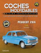 Peugeot 204 1968 Blauw Serie Coches inolvidables 1/24 # 49, Hobby en Vrije tijd, Nieuw, Overige merken, Auto, Verzenden
