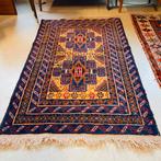 Blauw Vloerkleed met Motief, Ophalen, Gebruikt, 100 tot 150 cm, Blauw