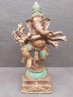 Bronzen beeld van Ganesh met 8 dansende armen/Barong, Verzenden, Nieuw