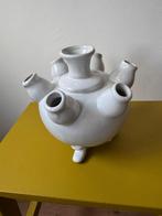 tulpenvaas wit, Ophalen of Verzenden, Wit, Aardewerk of Porselein, Minder dan 50 cm