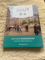 Zout 3.0 Burgerschap MBO 3-4, Ophalen of Verzenden, Zo goed als nieuw, Overige niveaus, Maatschappijleer