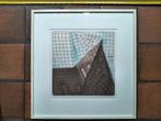 ets aquatint "Agrarische Constructie I" 16/35 - D.Beere 1986, Antiek en Kunst, Ophalen