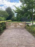 Poort houten boerenlandhek oprit erfscheiding tuinpoort/hek