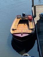 Mooie stalen sloep met dekzeil en motor, Watersport en Boten, Sloepen, Ophalen, Staal, 6 meter of meer, Zo goed als nieuw
