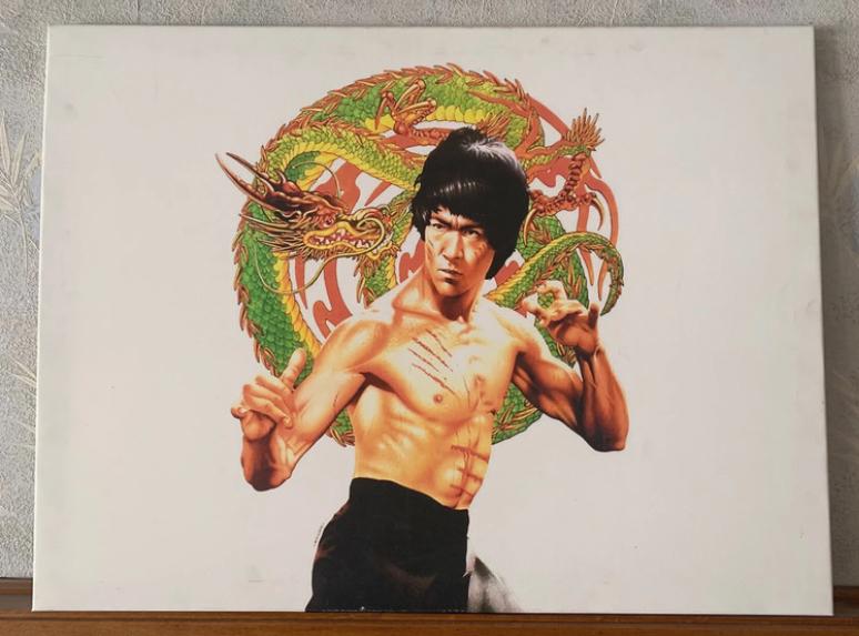 Bruce Lee canvas, Gebruikt, Oorspronkelijke maker, Ophalen of Verzenden, Print