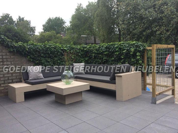 Houten loungeset Houten tuinset Loungeset Hoekbank, Tuin en Terras, Tuinbanken, Nieuw, Hout, Ophalen of Verzenden