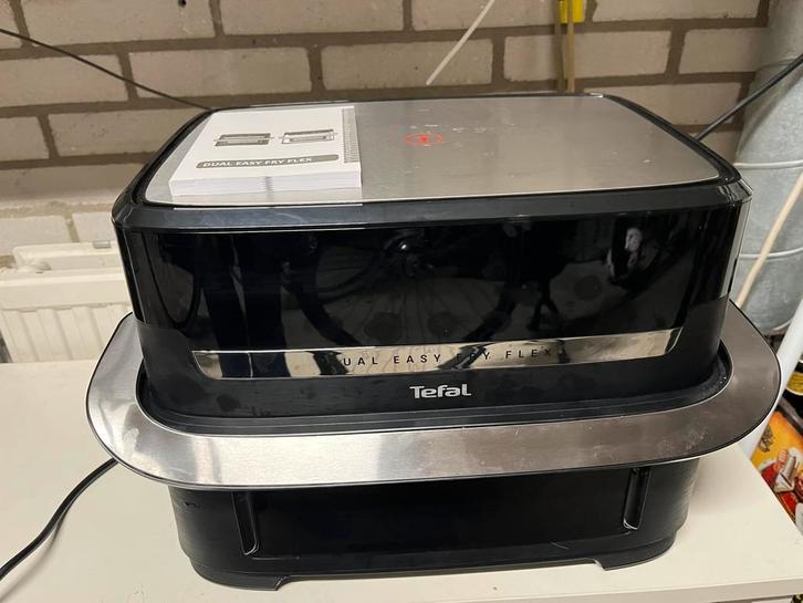Tefal dual easy EY9228, 9L. zo goed als nieuw, met garantie, Witgoed en Apparatuur, Airfryers, Zo goed als nieuw, Airfryer XXL